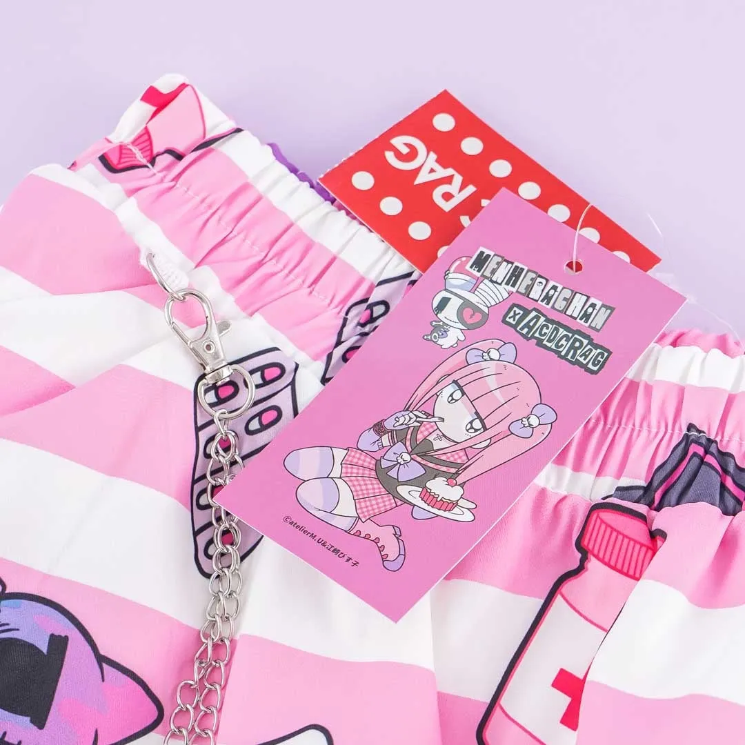 ACDC RAG Yami Kawaii Punk Menhera-chan Skirt - Pink