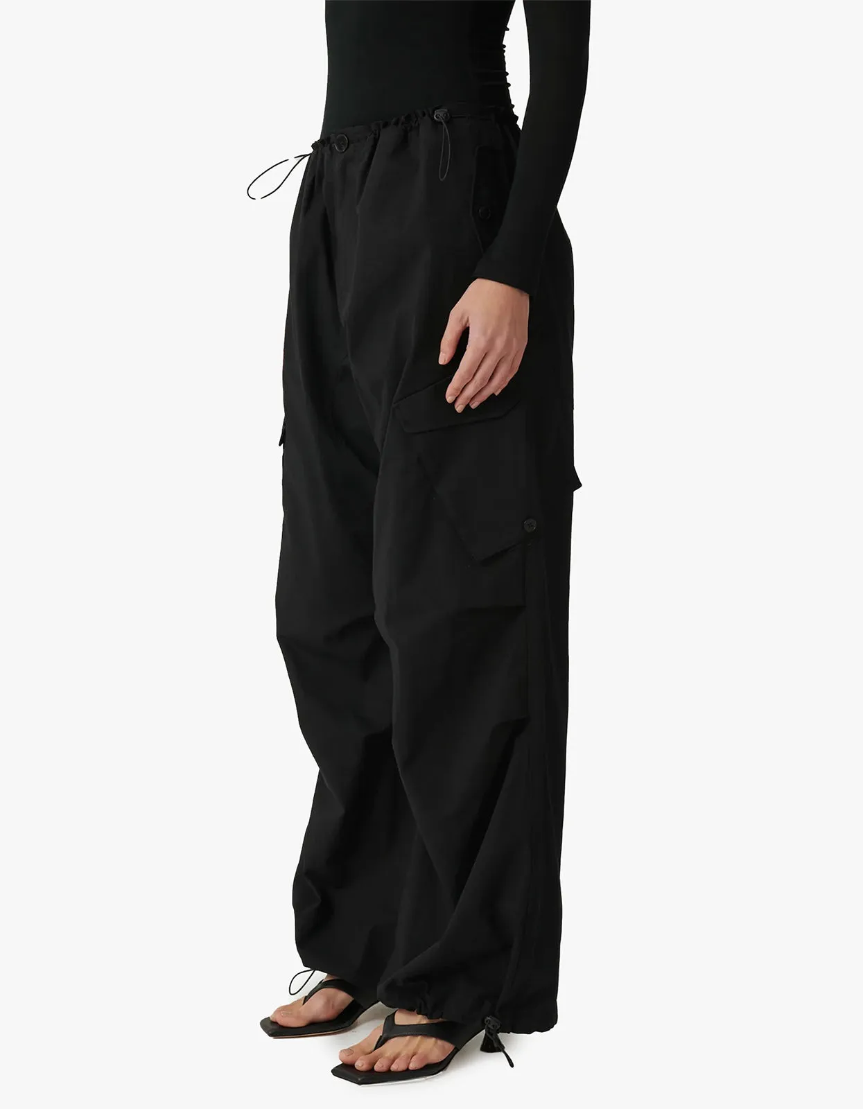 Alessio Cargo Pant - Black