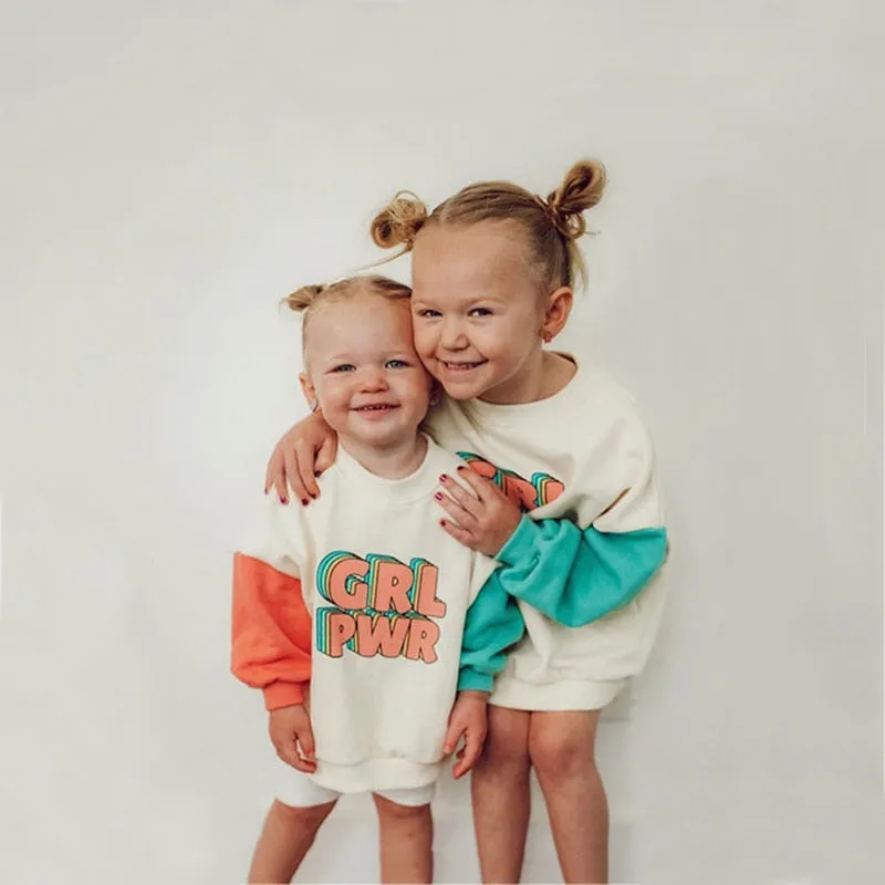 Baby Girl Sweatshirt   Pants Spring Clothes Set
