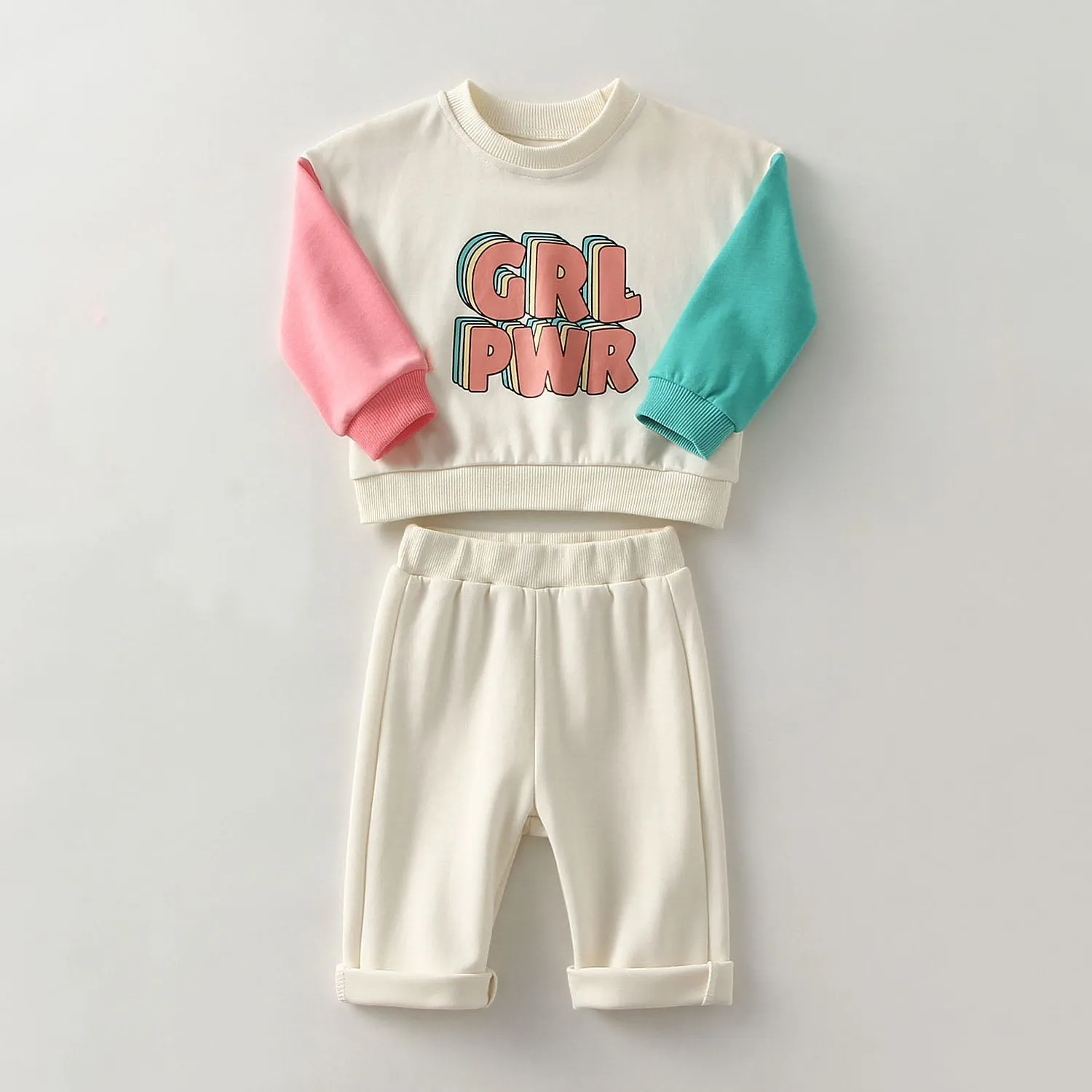 Baby Girl Sweatshirt   Pants Spring Clothes Set