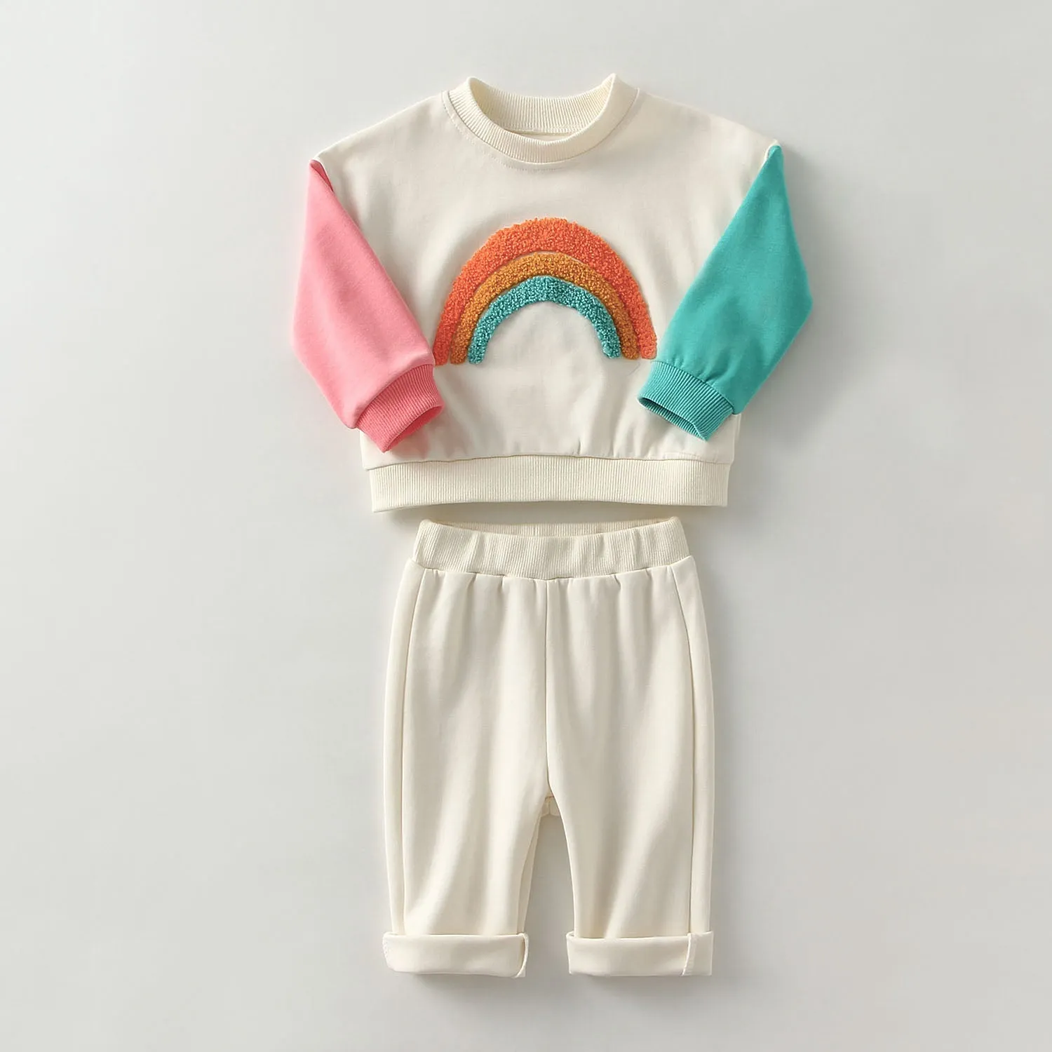 Baby Girl Sweatshirt   Pants Spring Clothes Set