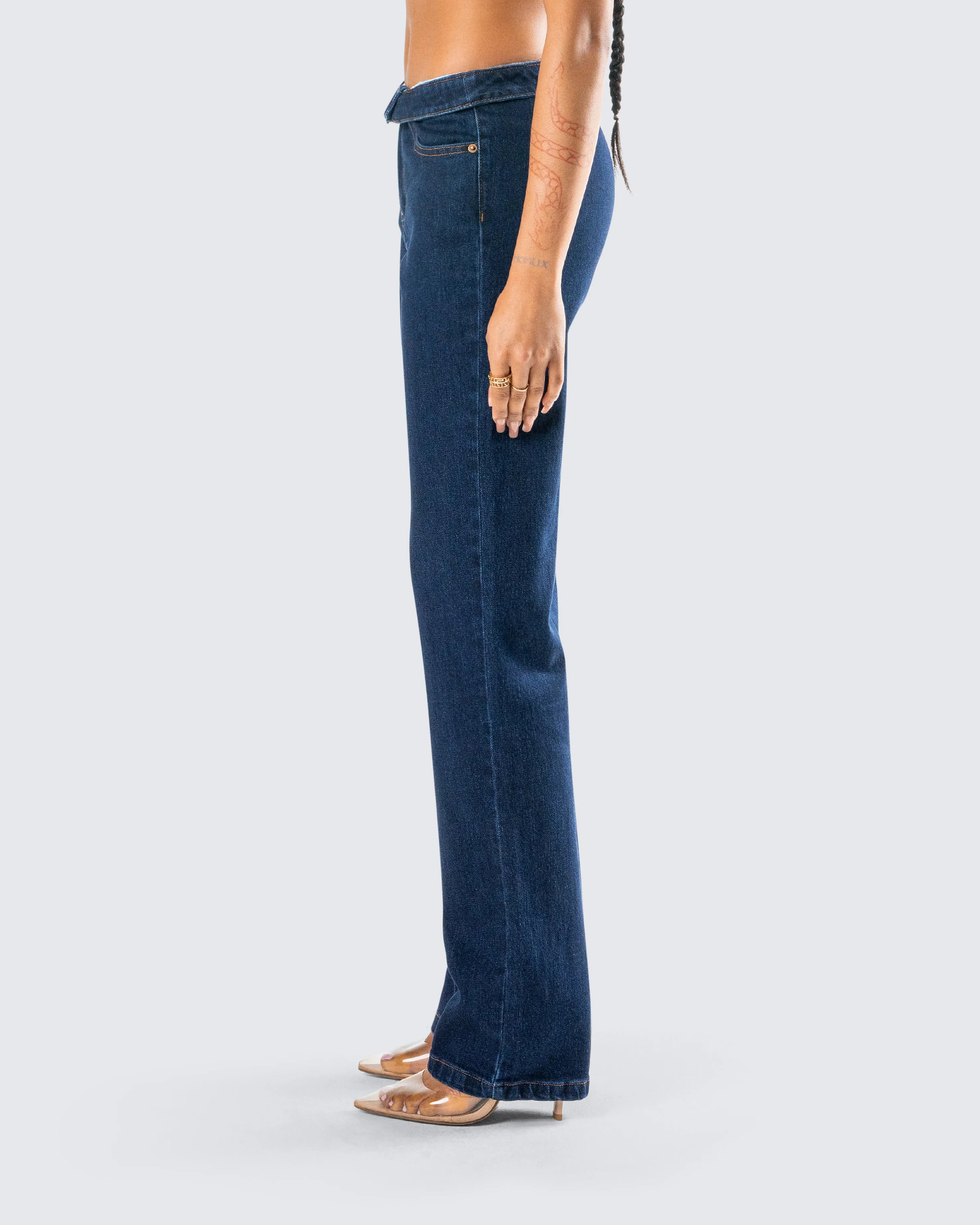 Briar Blue Low Waist Denim Pant
