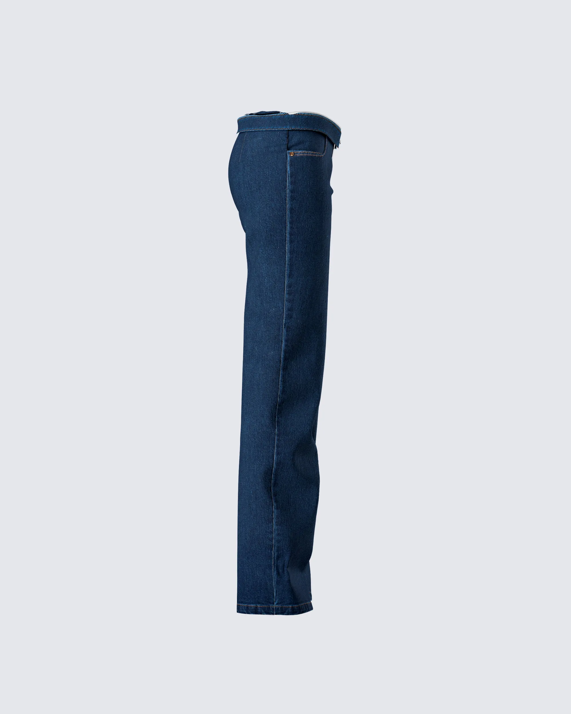 Briar Blue Low Waist Denim Pant