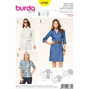Burda B6760 Dresses Sewing Pattern