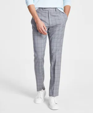 Calvin Klein Mens Slim Fit Wool Stretch Dress Suit Pants Light Grey 30 x 32