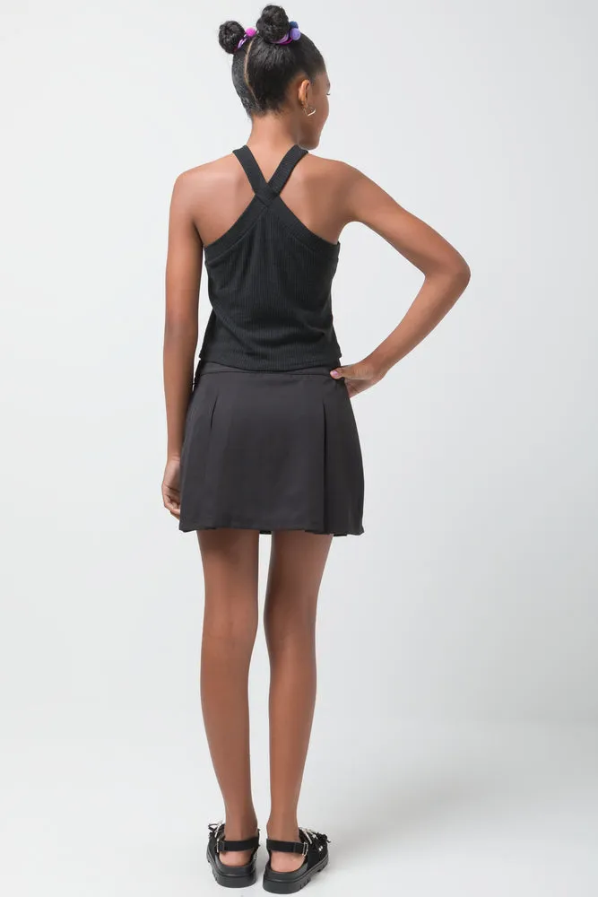 Cross Over Top Black