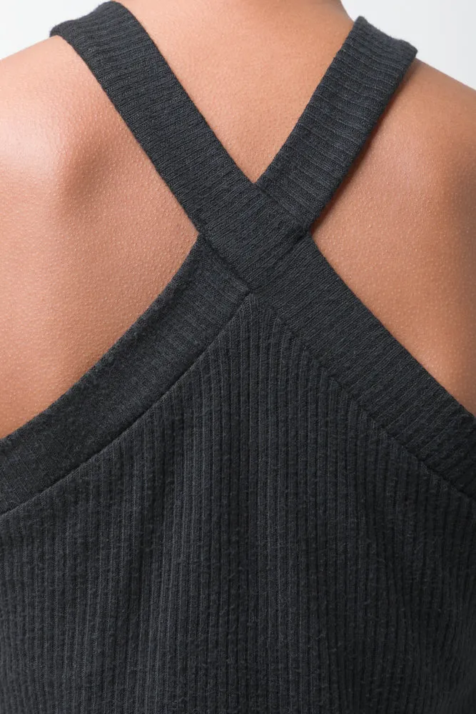 Cross Over Top Black