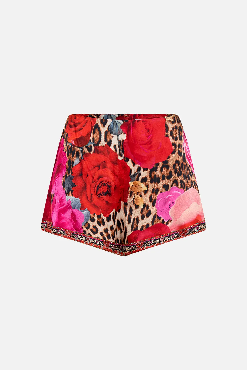 CURVED HEM LOUNGE SHORT HEART LIKE A WILDFLOWER