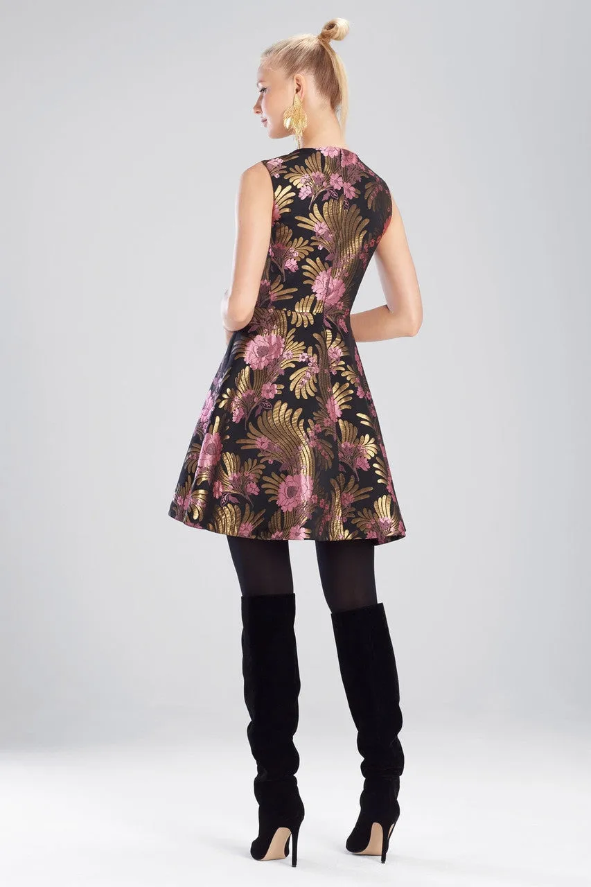 Deco Jacquard Fit and Flare Dress