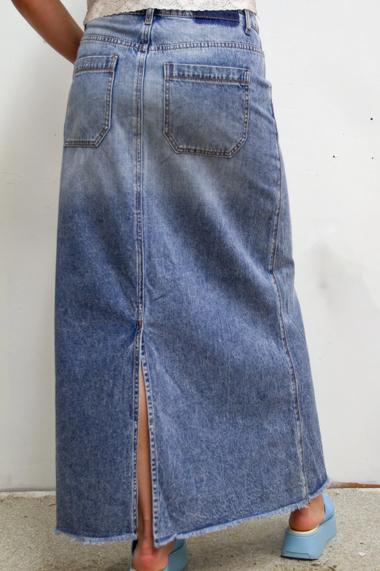 Denim Maxi Skirt