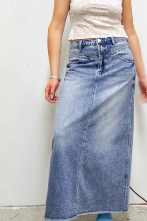 Denim Maxi Skirt