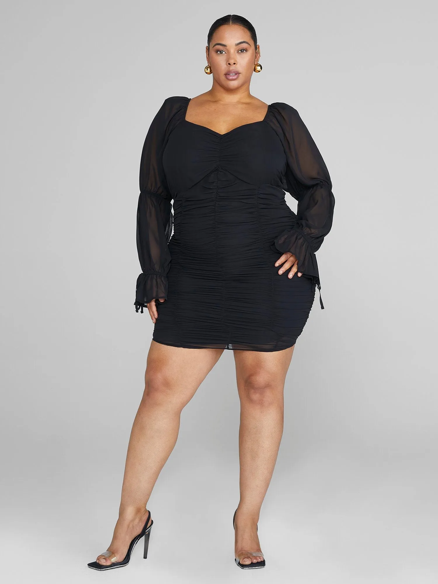 Fashion To Figure - Brianna Ruched Bodycon Dress