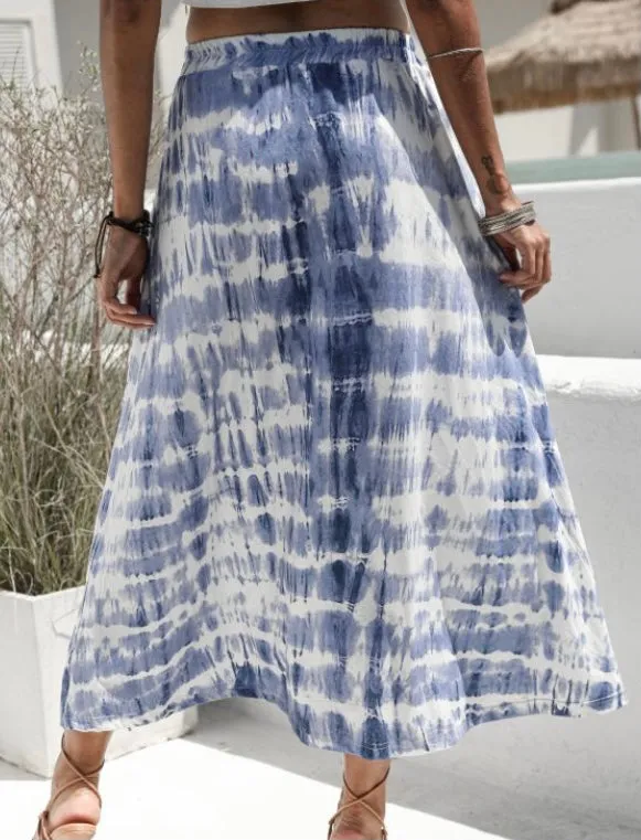 Give Me All The Tie-Dye Skirt (Blue)
