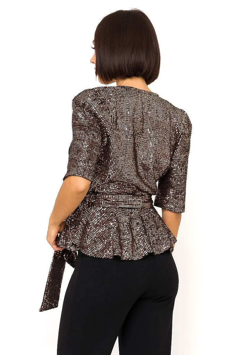 Glam Up Sequin Top | Bella Chic
