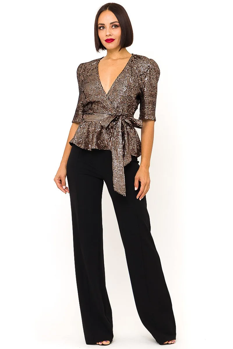 Glam Up Sequin Top | Bella Chic