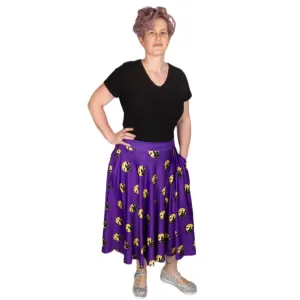Haunted House Swishy Skirt With Pockets