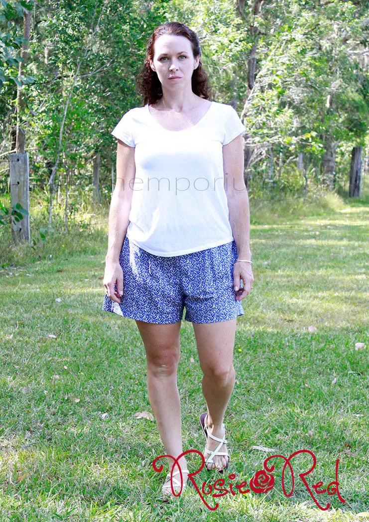 Hepburn | Pleat Front Shorts Sewing Pattern
