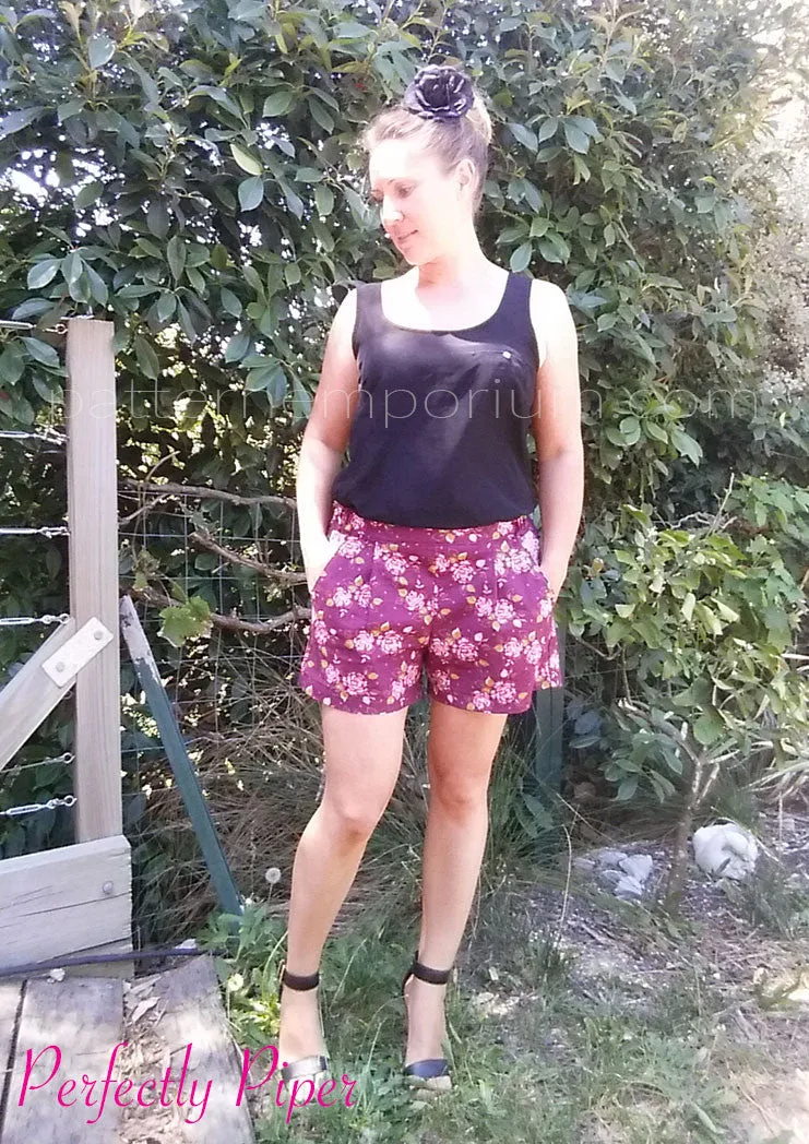 Hepburn | Pleat Front Shorts Sewing Pattern
