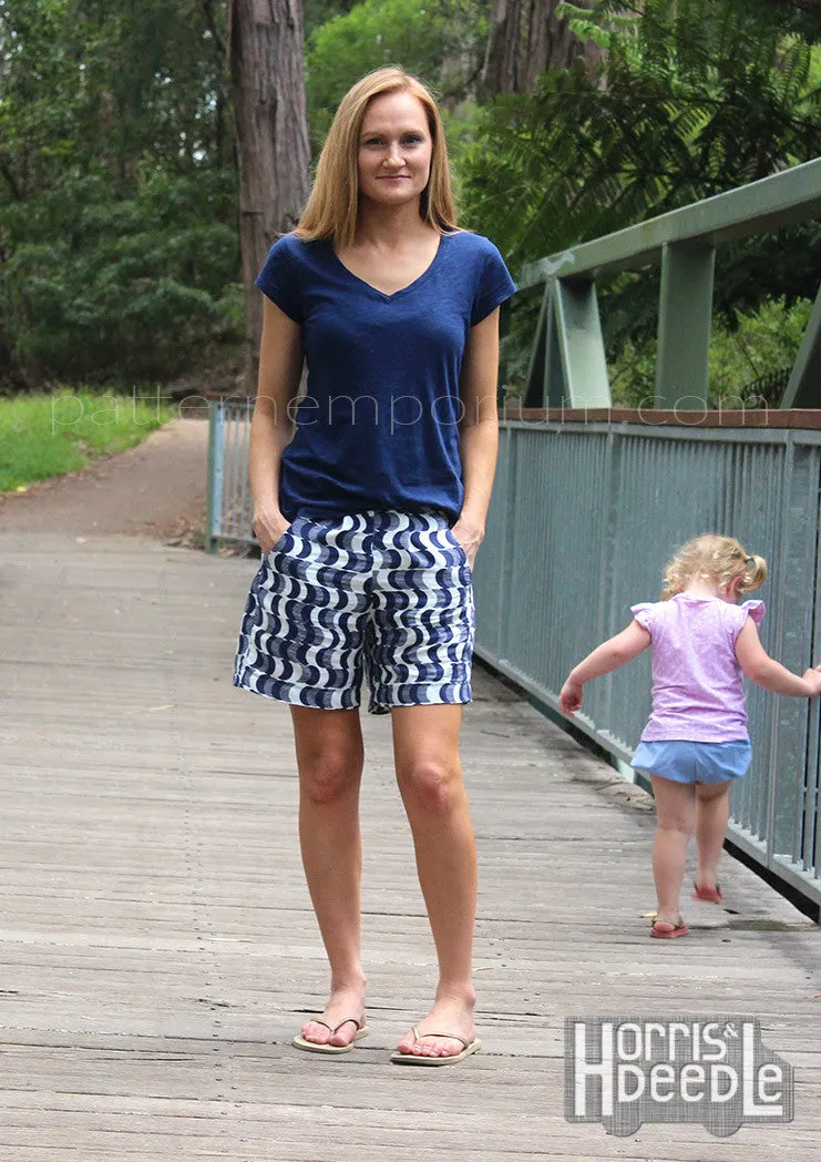 Hepburn | Pleat Front Shorts Sewing Pattern