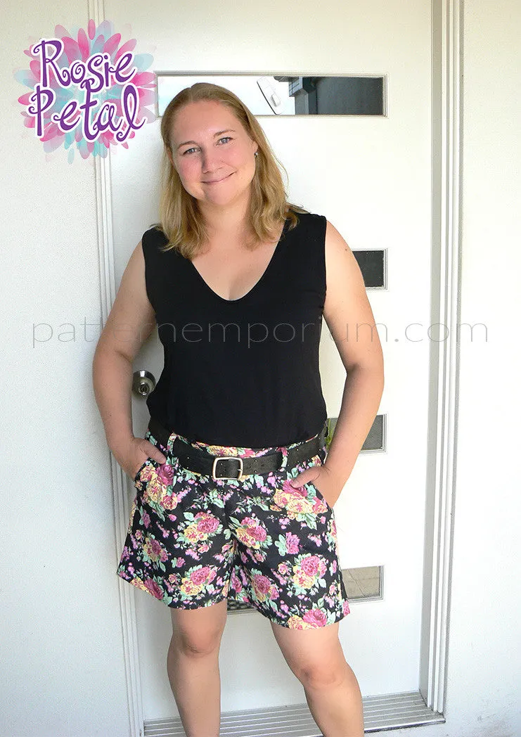 Hepburn | Pleat Front Shorts Sewing Pattern