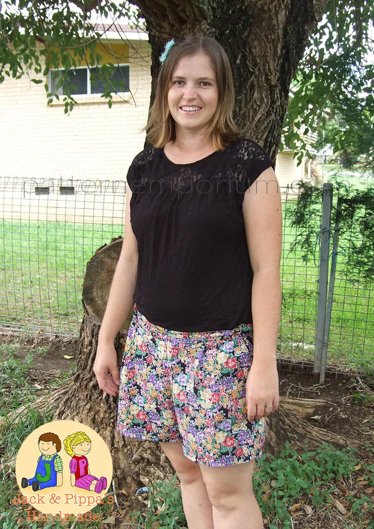 Hepburn | Pleat Front Shorts Sewing Pattern