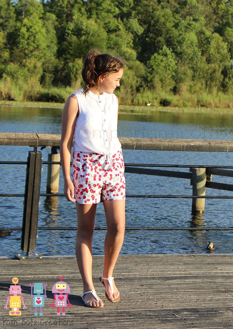 Hepburn | Pleat Front Shorts Sewing Pattern
