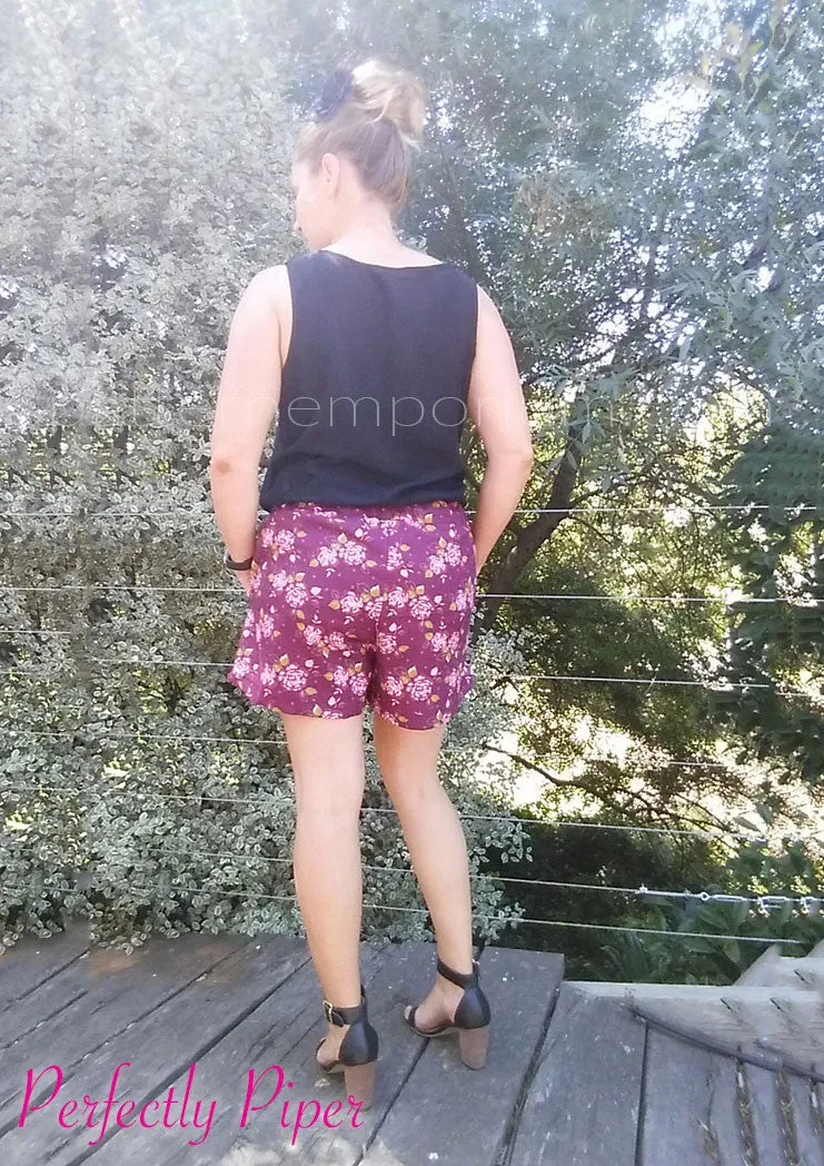 Hepburn | Pleat Front Shorts Sewing Pattern