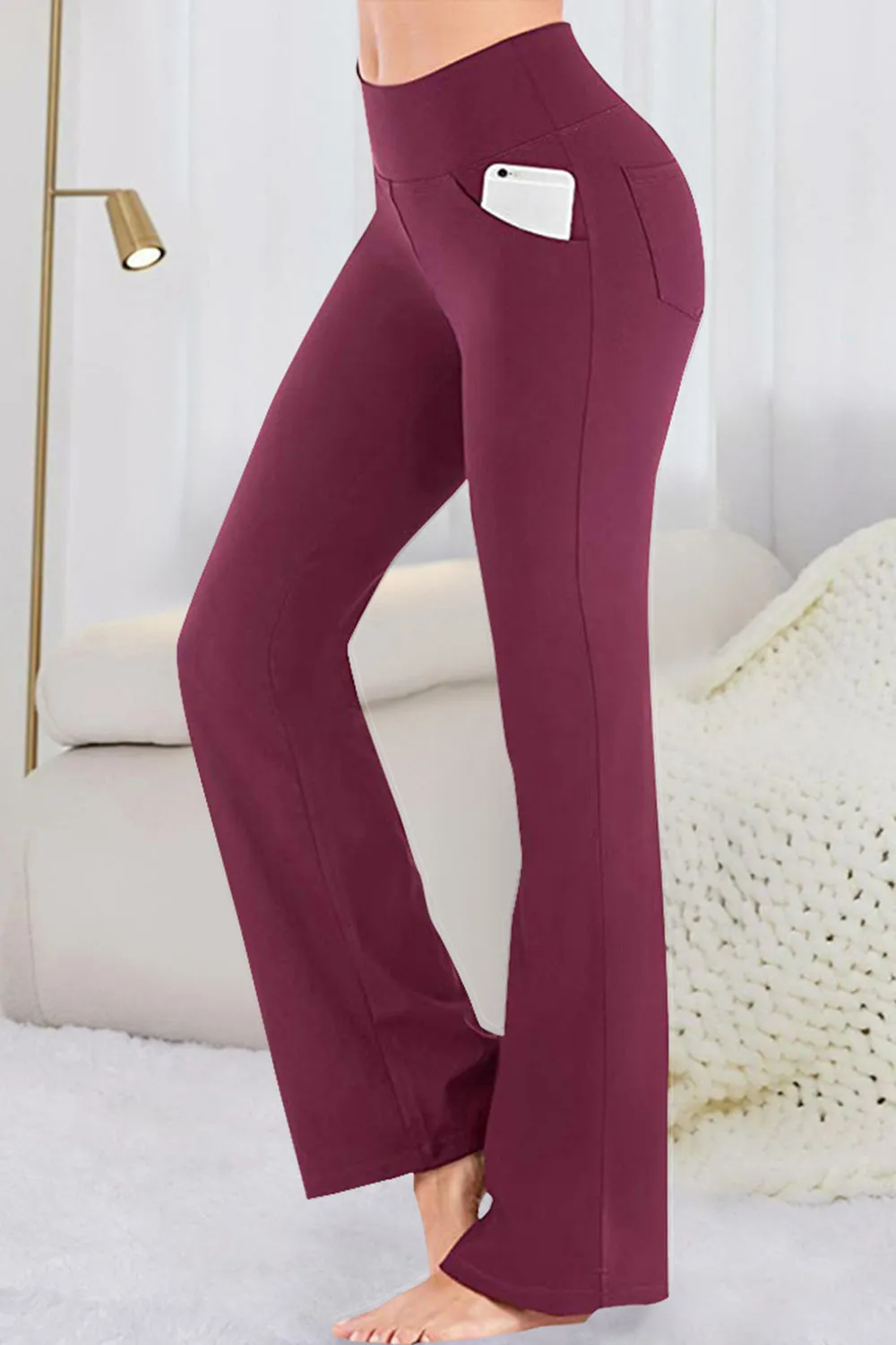 High Waist Flare Active Pants