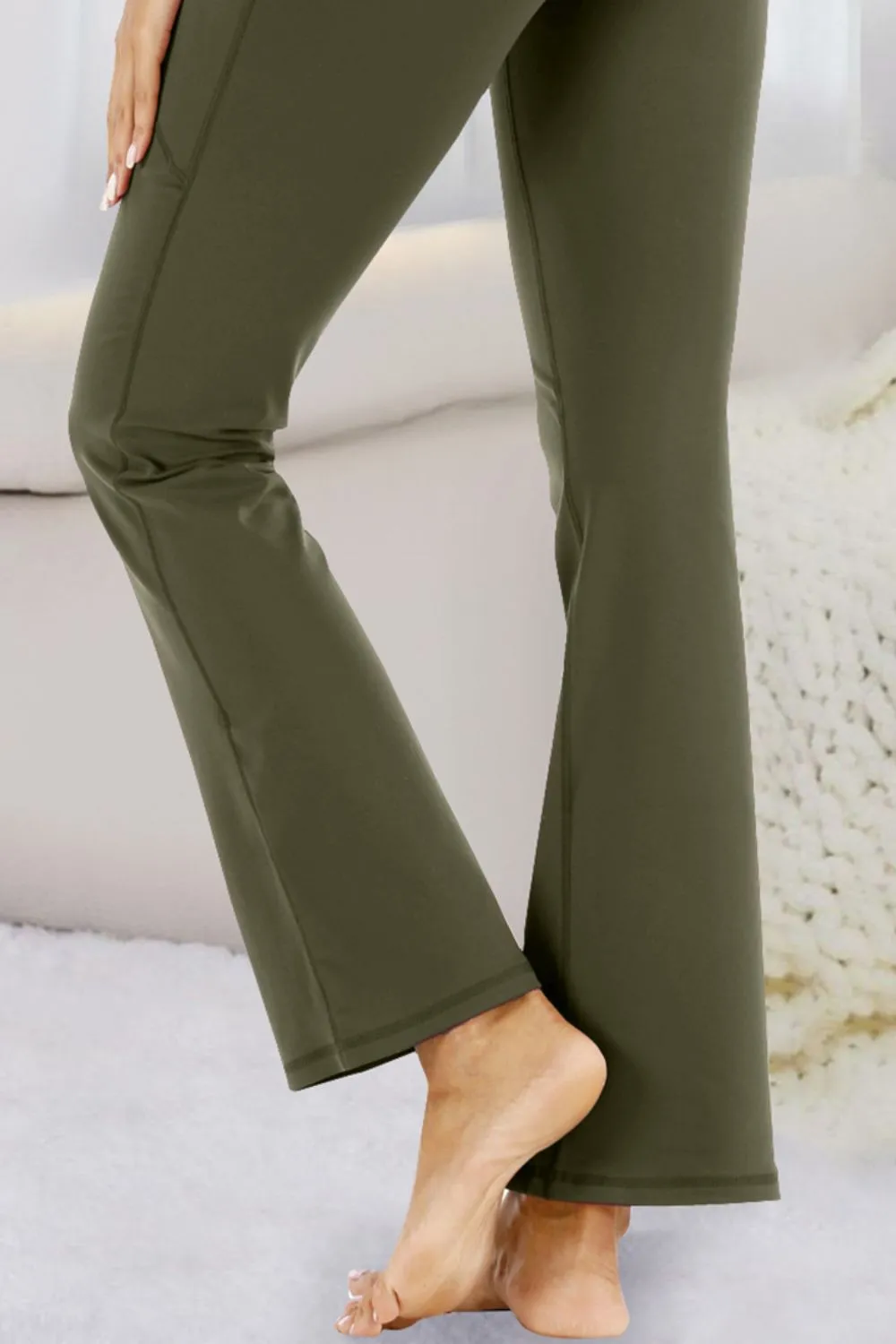 High Waist Flare Active Pants