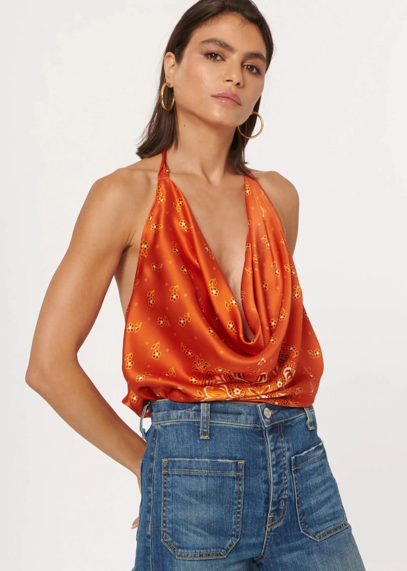Jackie Cami - Burnt Bandana