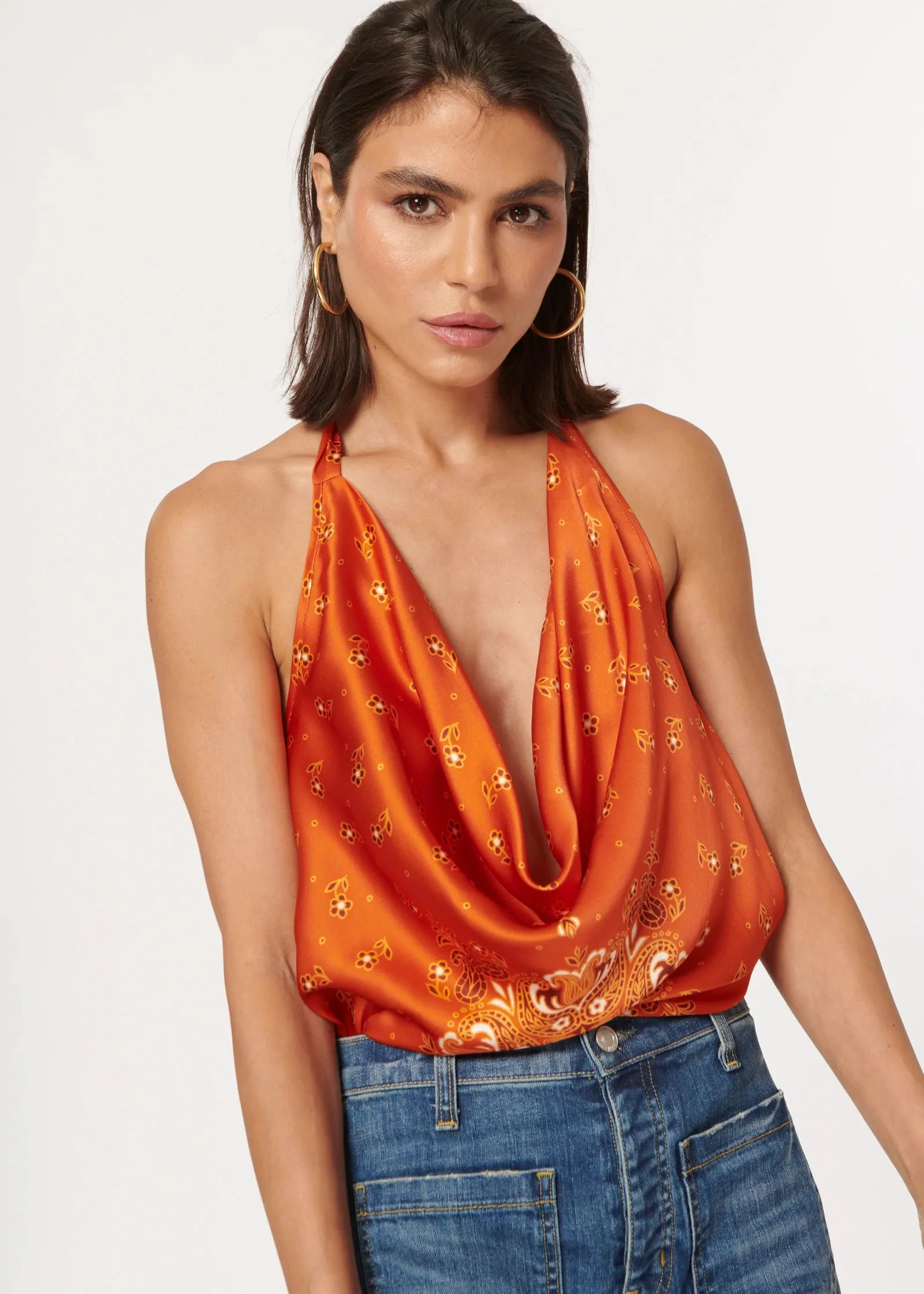 Jackie Cami - Burnt Bandana