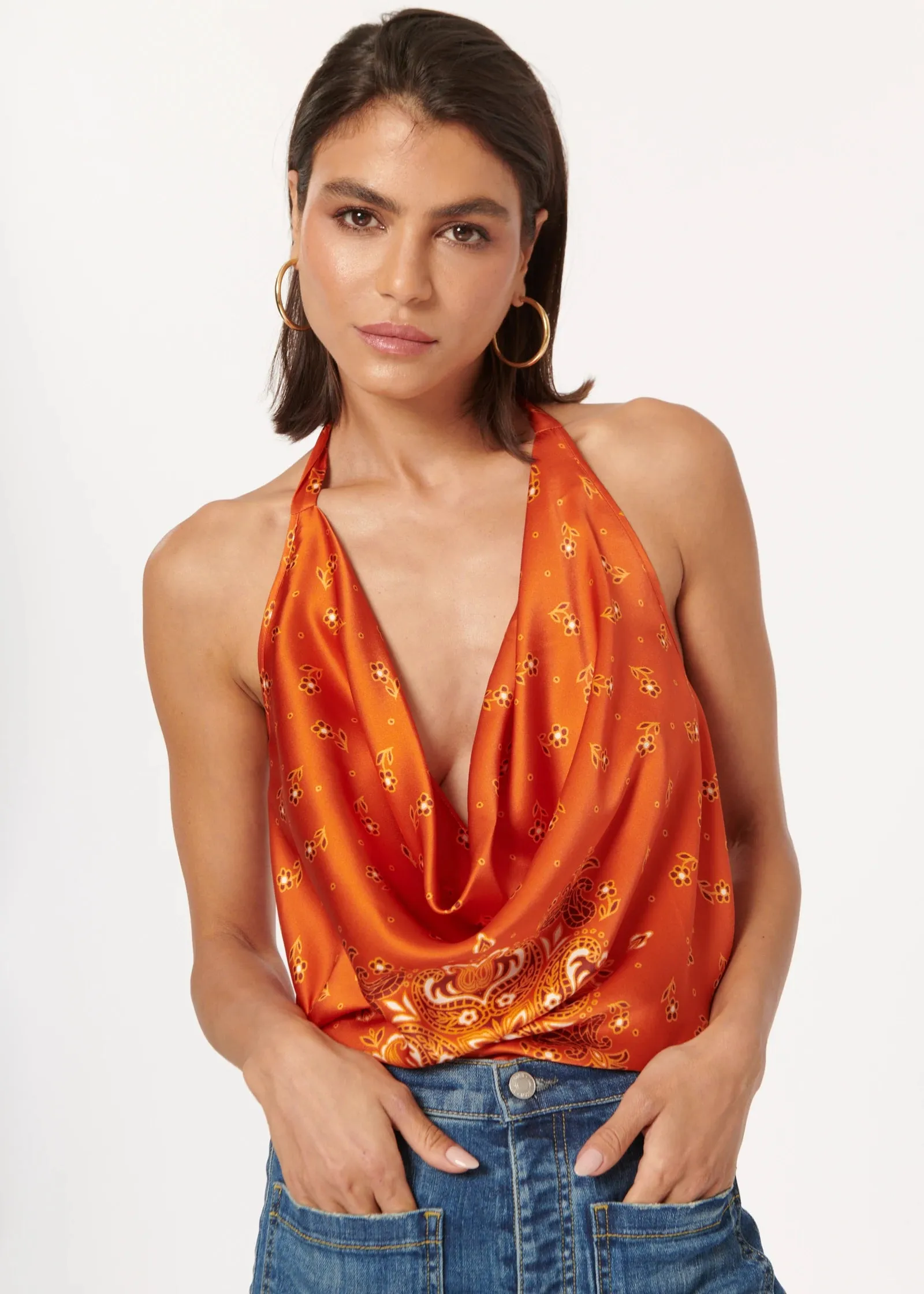 Jackie Cami - Burnt Bandana