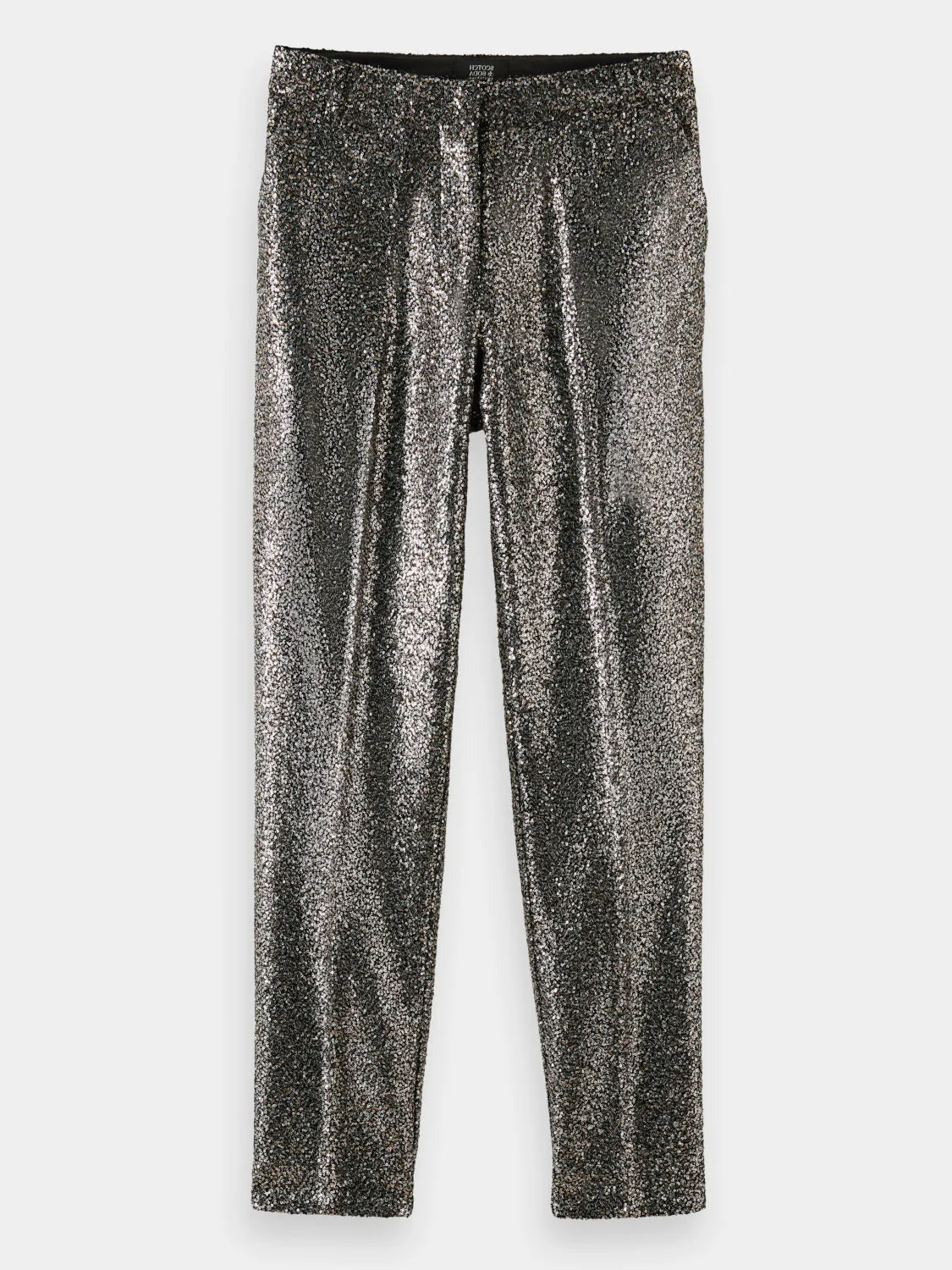Lowry mid-rise pants in mixed sequins