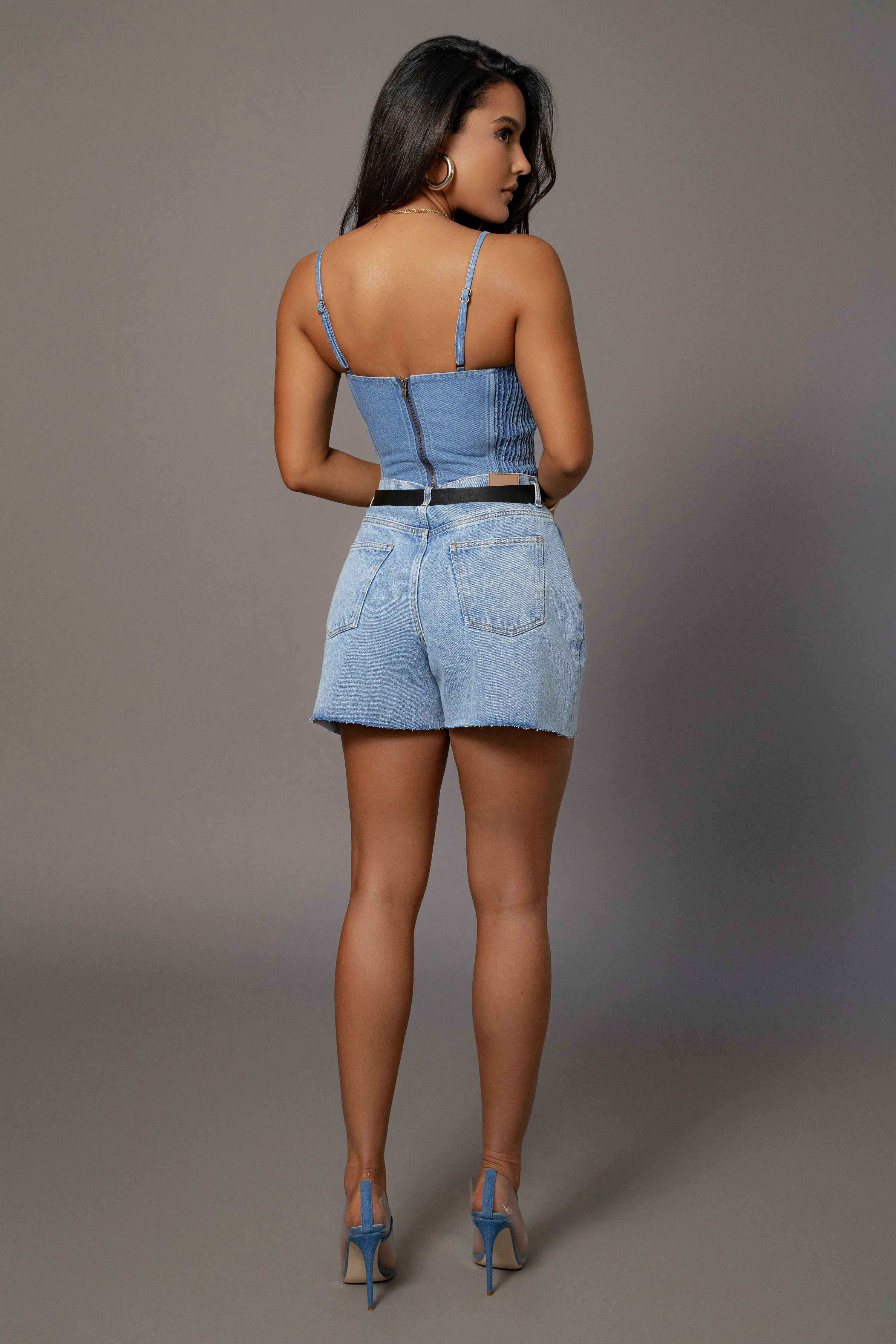 Medium Wash Denim Jourdan Shorts