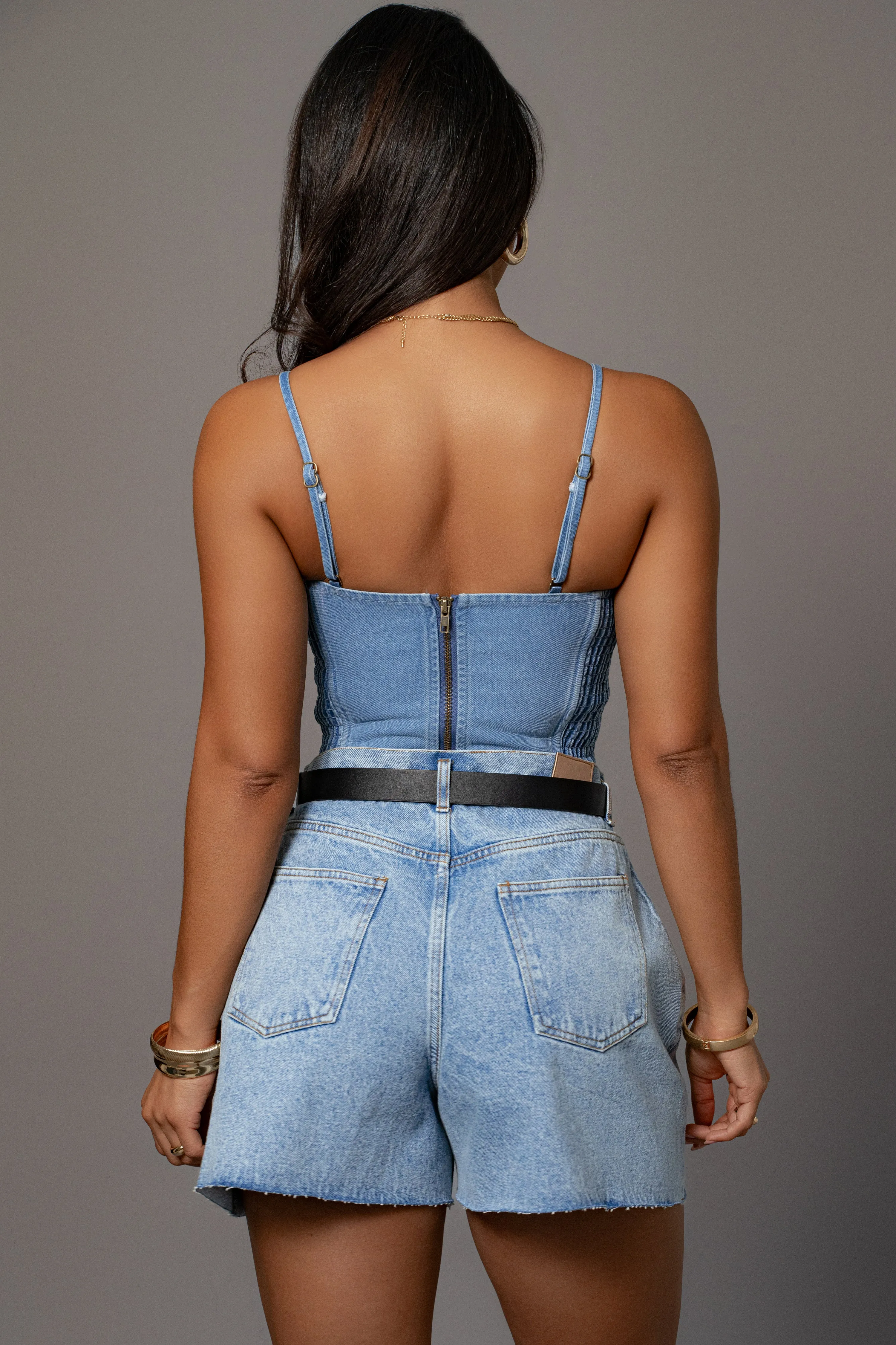 Medium Wash Denim Jourdan Shorts