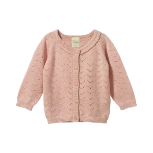 Nature Baby - Piper Cardigan - Rose Bud Pointelle