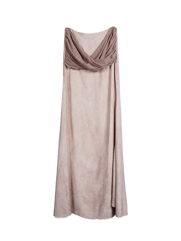 Nichi Chic Drape Set-Up Tops＆Long-Skirt