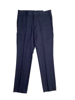 Perry Ellis Portfolio Mens Slim Fit Twill Dress Pants Dark Navy 36 x 32