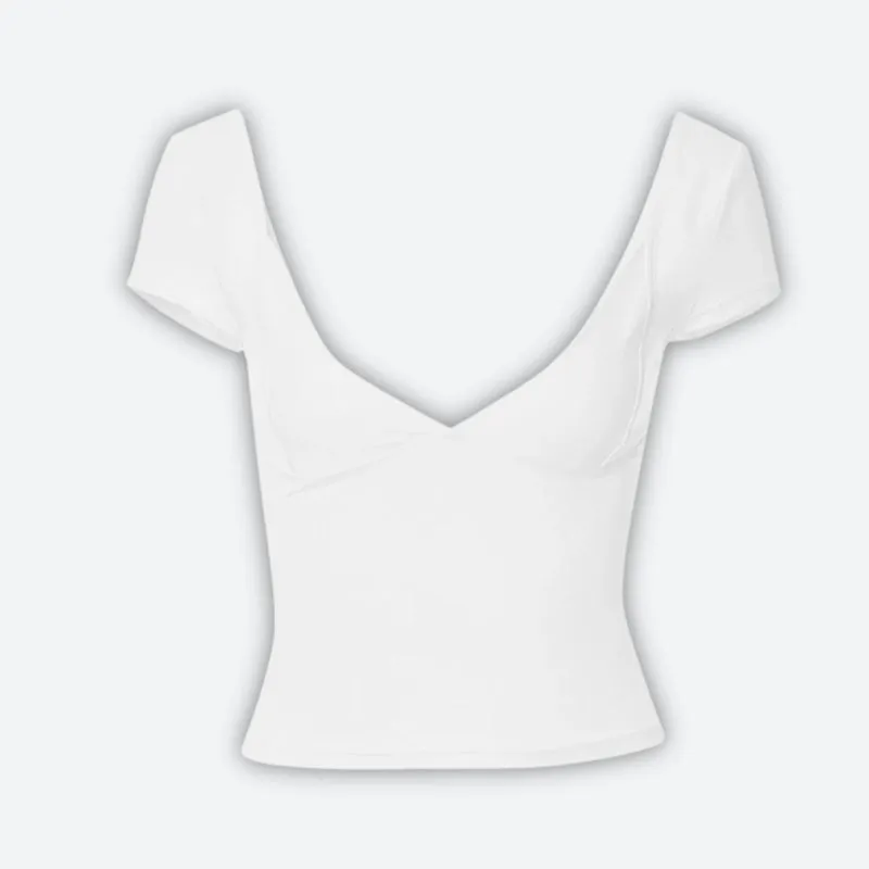 Plunge Neck Bodycon Top