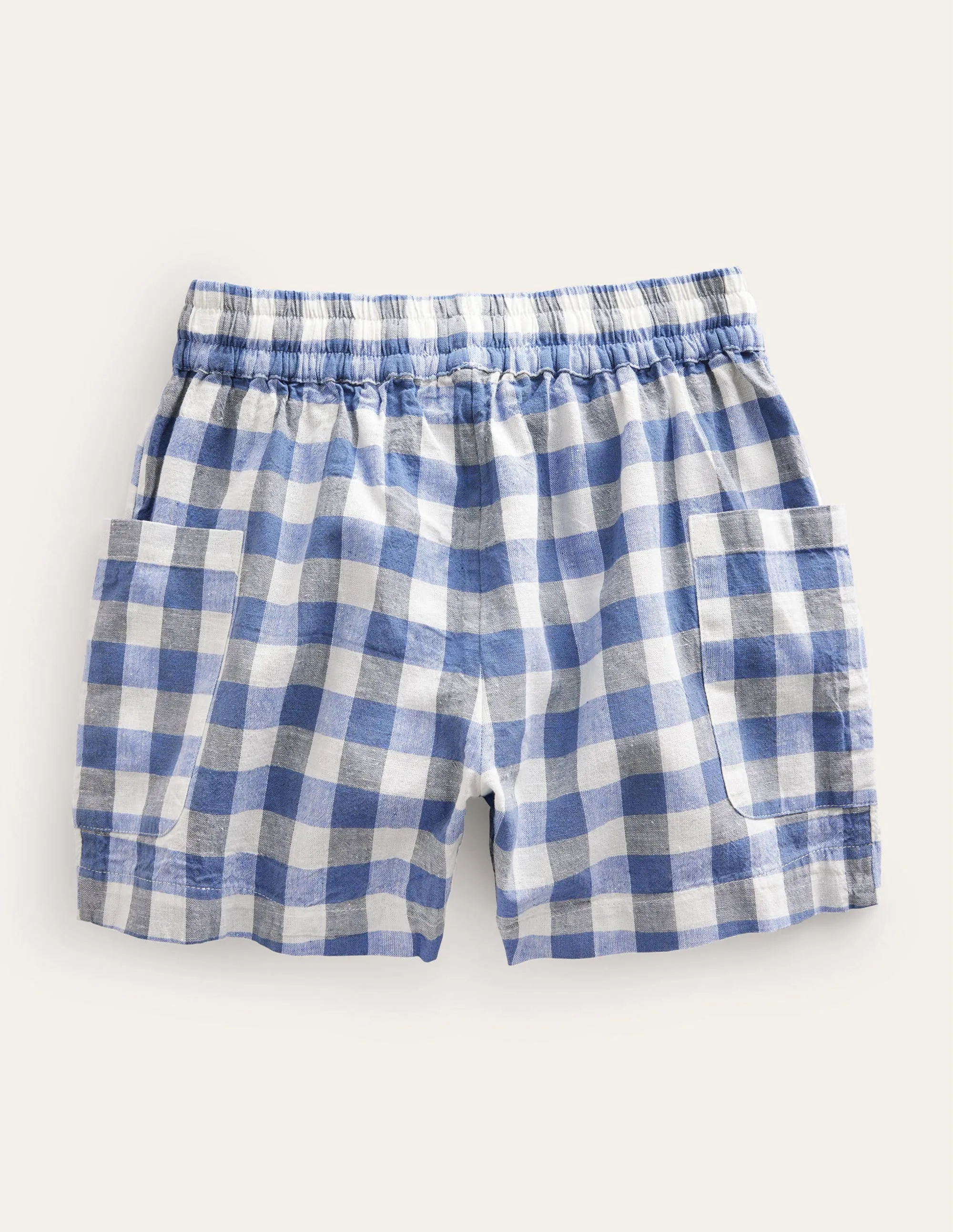 Pocket Shorts-Delft Gingham