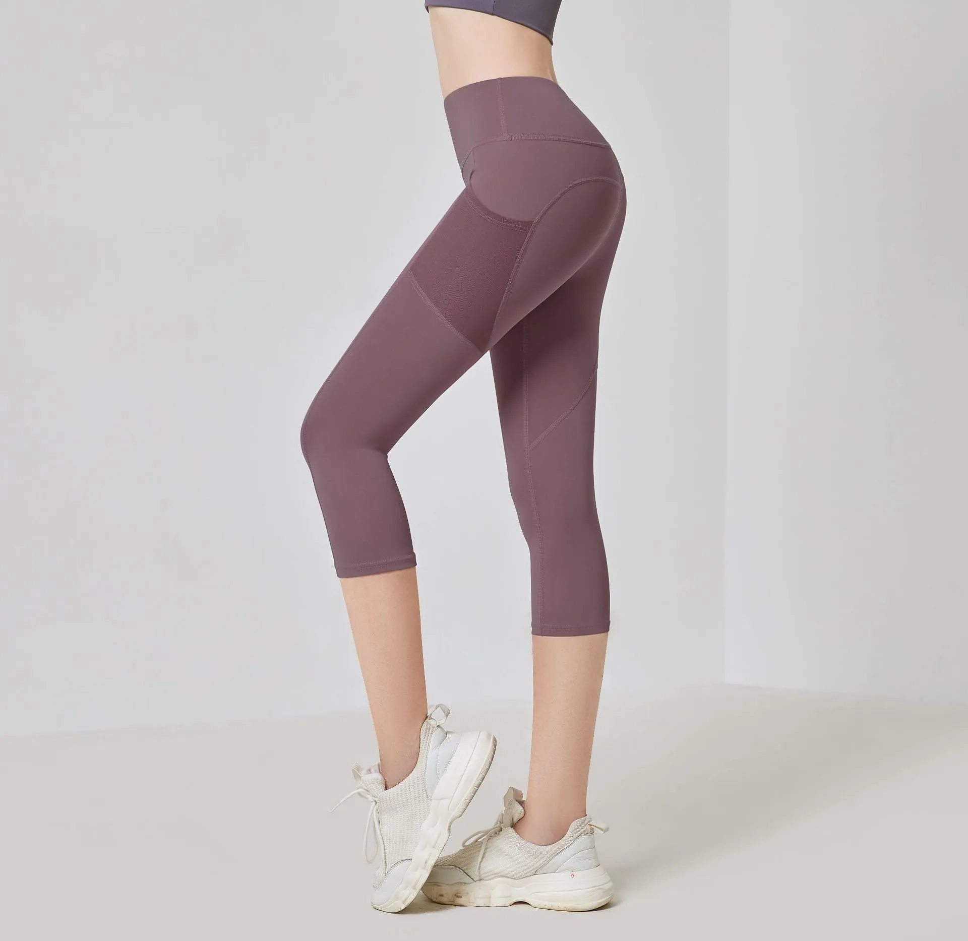 Pocket Yoga Pants Women High Waist Fitness Peach Hip-Flattering Sporty Fitting Activewear
