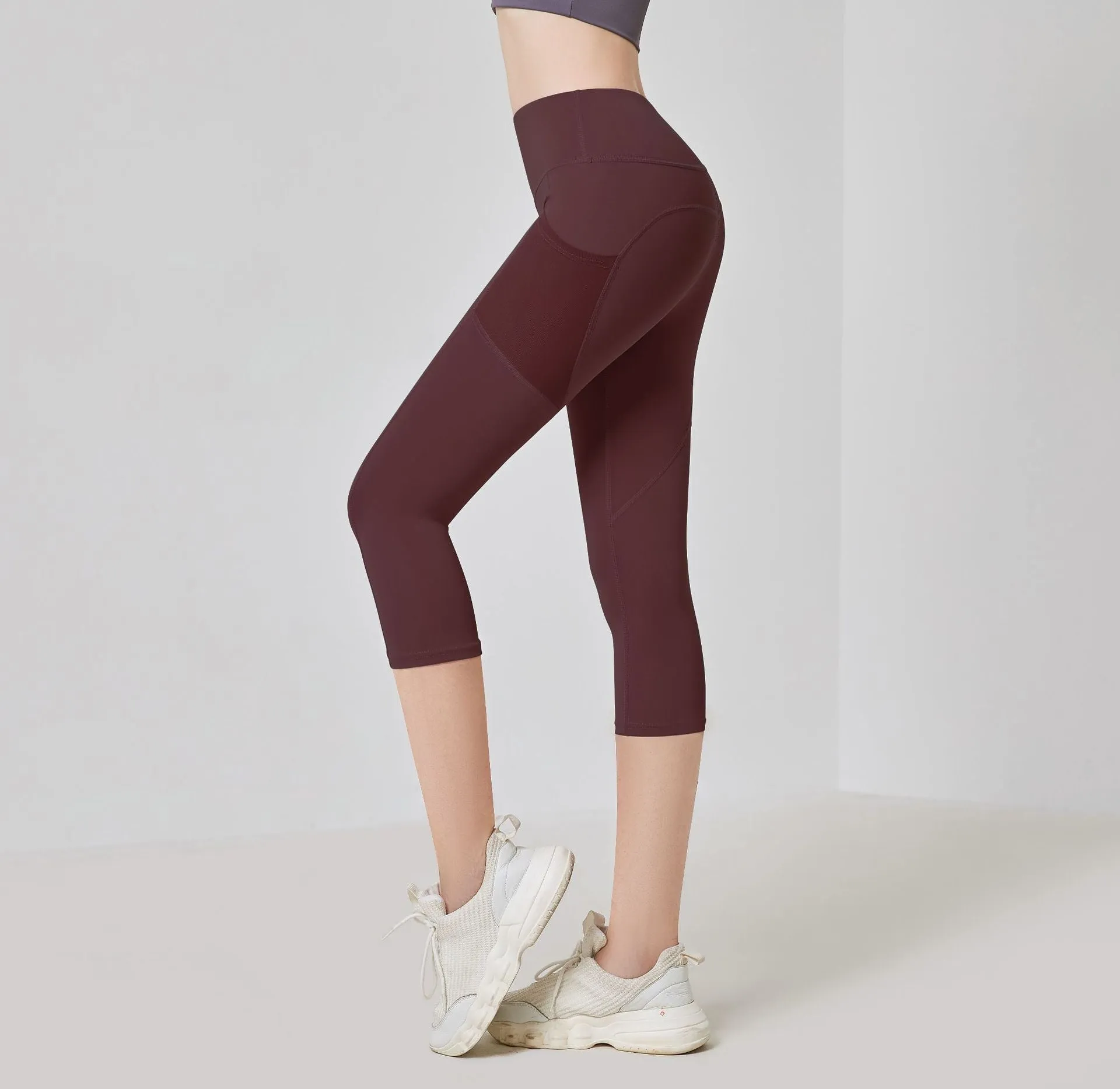 Pocket Yoga Pants Women High Waist Fitness Peach Hip-Flattering Sporty Fitting Activewear