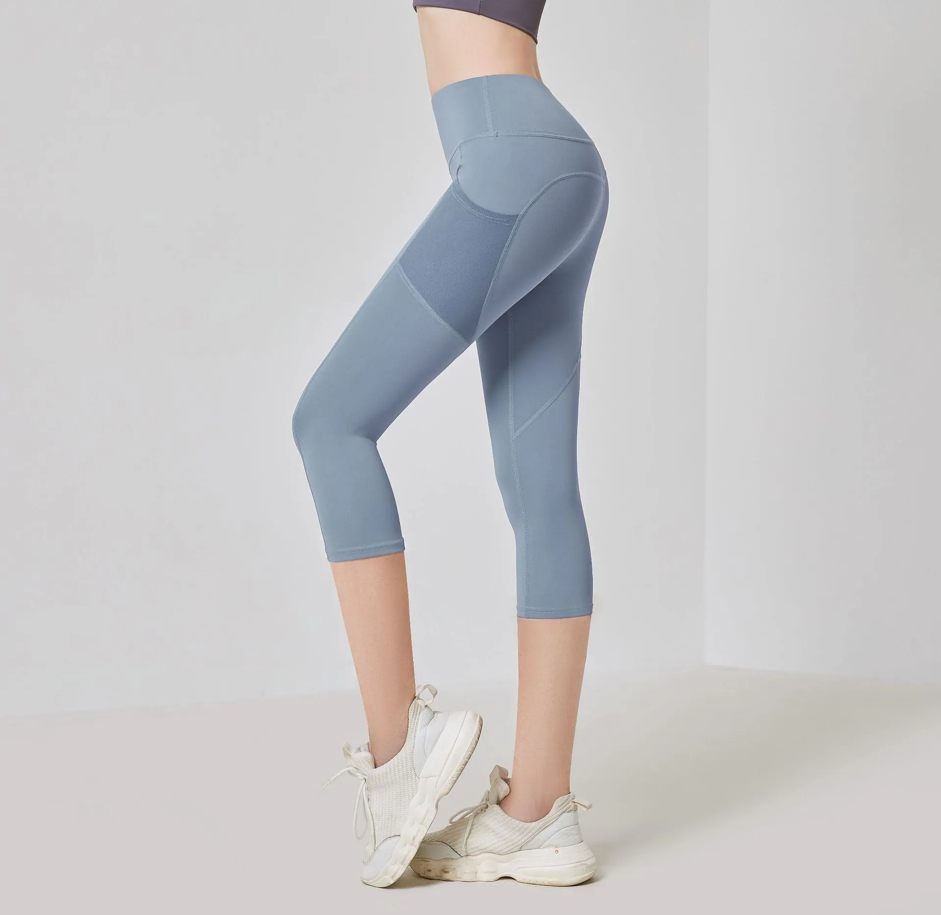 Pocket Yoga Pants Women High Waist Fitness Peach Hip-Flattering Sporty Fitting Activewear
