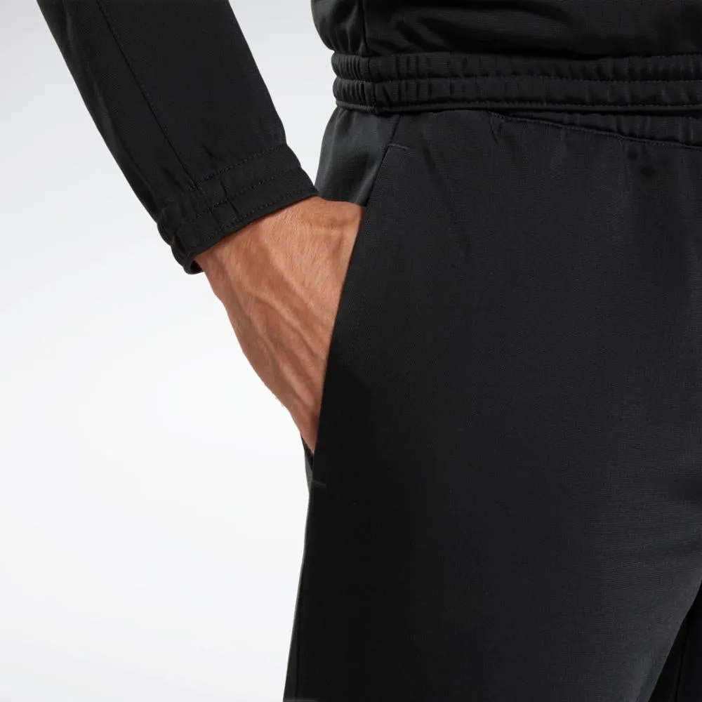 Reebok Apparel Men Reebok Identity Vector Knit Track Pants NIGHT BLACK
