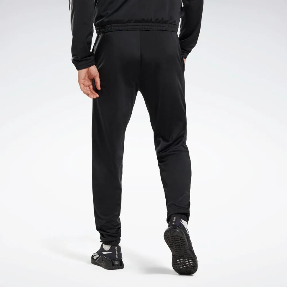 Reebok Apparel Men Reebok Identity Vector Knit Track Pants NIGHT BLACK