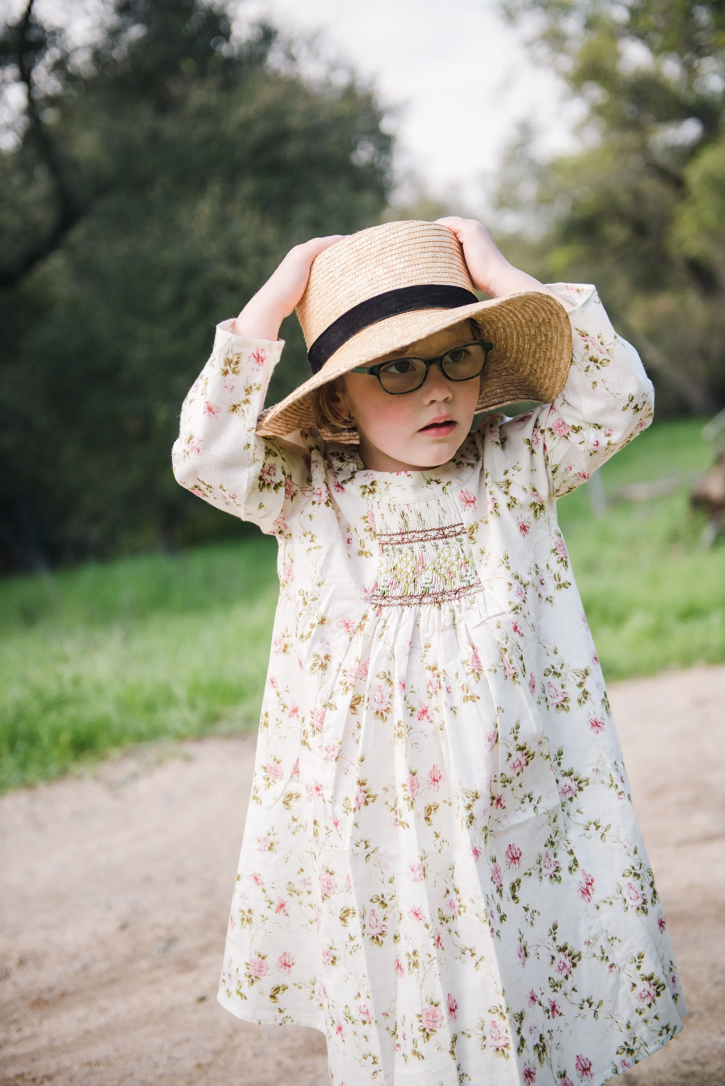 Rosemary Smocked Dress Vintage Floral