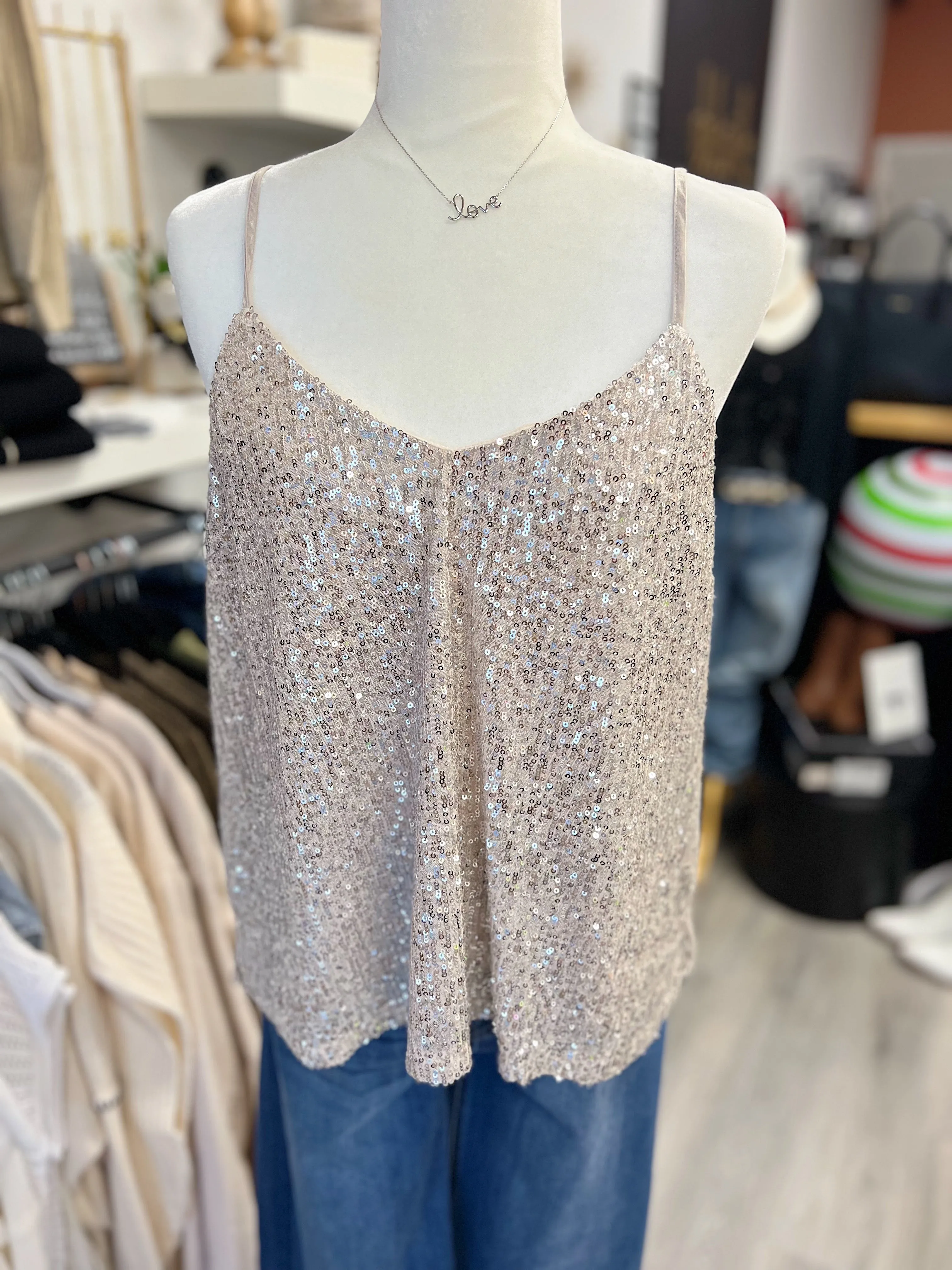 Sequin Cami