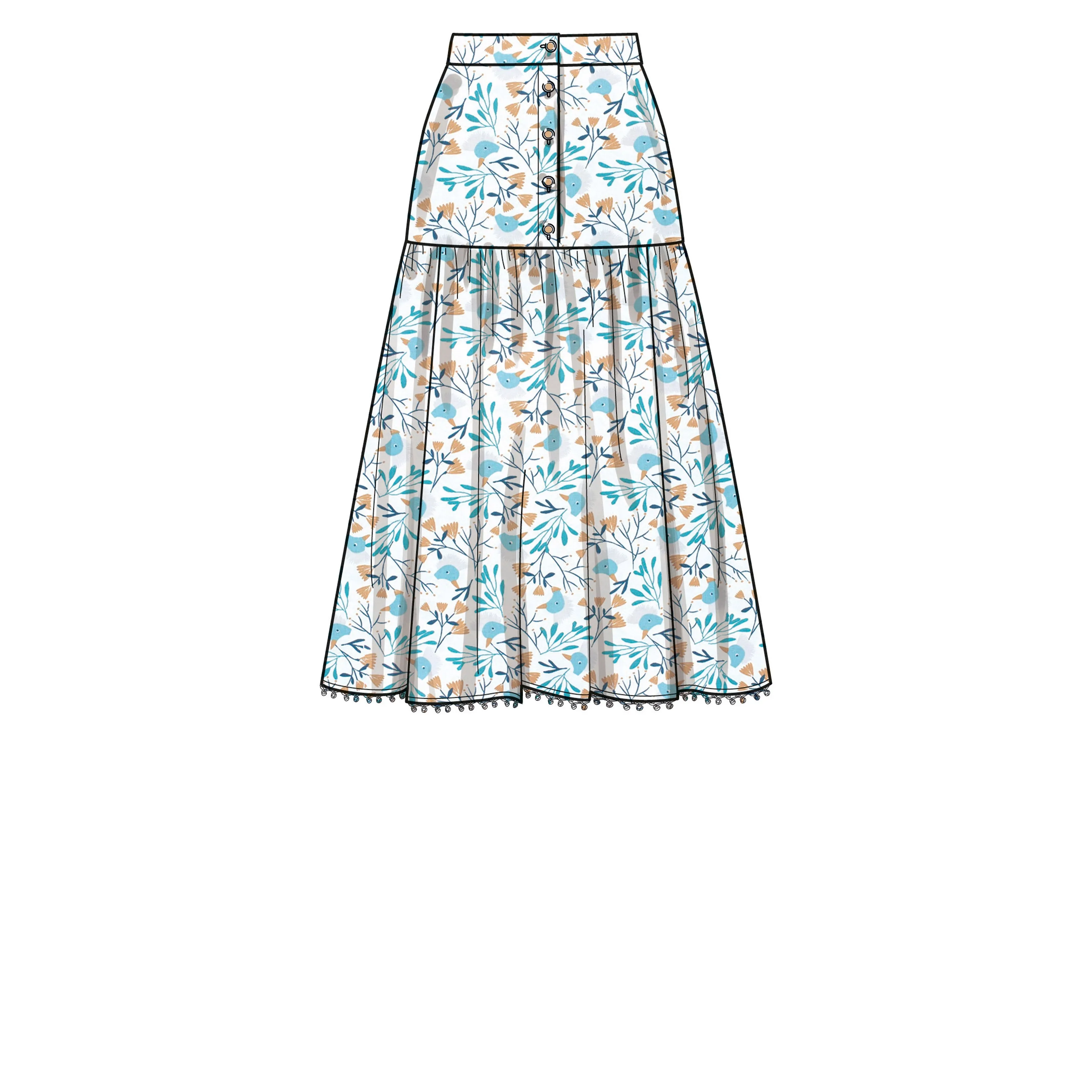 Simplicity Pattern SS9613 Misses' Top and Skirts