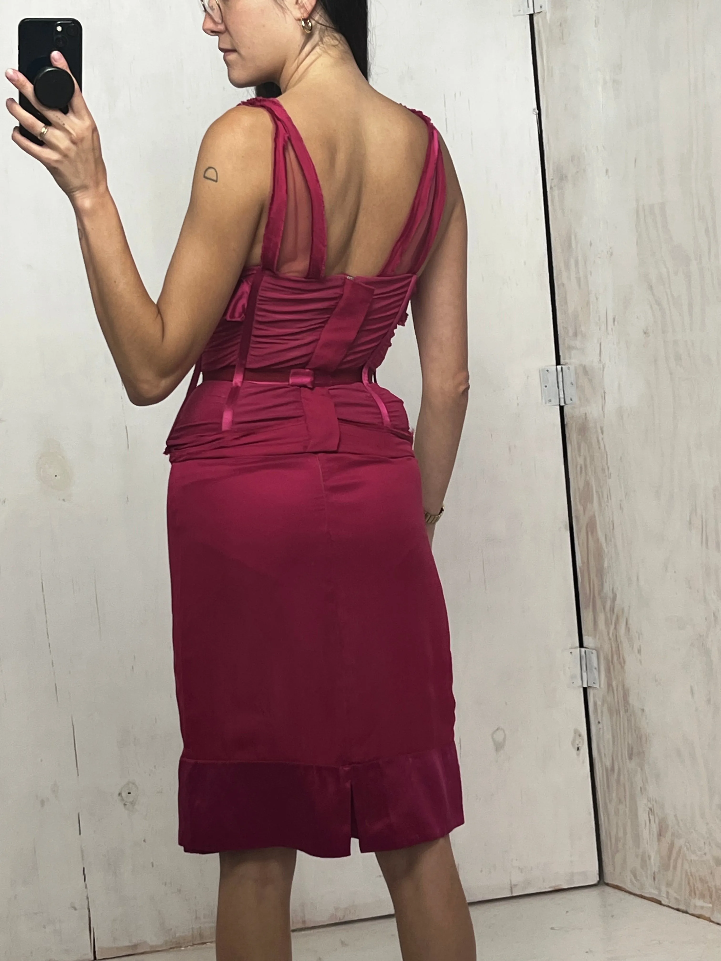 Stella McCartney F/W 2003 Silk Corset Dress RTV