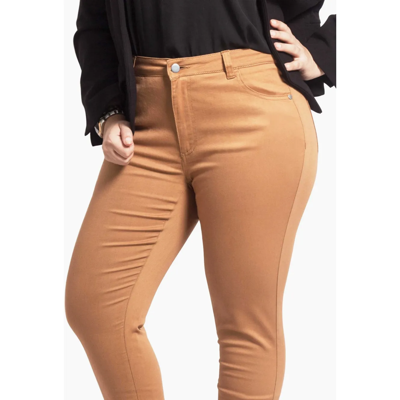 Stretch Curvy Fit Ankle Pants